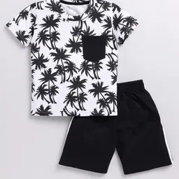 Toonyport Boys Printed Cotton T-shirt with Shorts-image-33