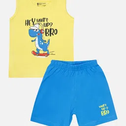 Bodycare Kids Infants Boys Graphic Printed T-shirt With Shorts-image-50