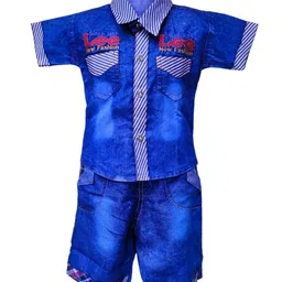 BAESD Boys Printed Shirt with Shorts-image-38