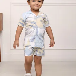 Polka Tots Infant Boys Printed Shirt with Shorts-picture-0