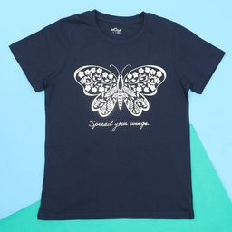 Hoop Girls Printed Short Sleeves Cotton T-shirt-image-92