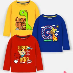 YK X Trampoline Boys Typography 3 Printed Applique T-shirt-28