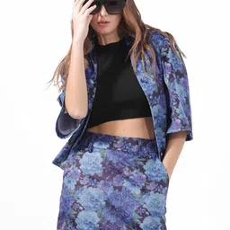 RAREISM Floral Printed Pencil Mini Skirt-image-96