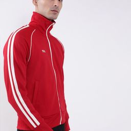 GANT Men Red Solid Open-Front Sweatshirt image 3