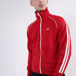 GANT Men Red Solid Open-Front Sweatshirt image 4
