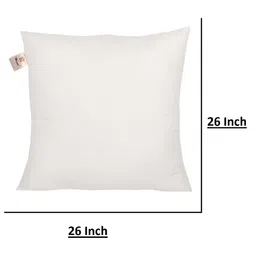 Home Set Of 5 White Solid Microfibre Cushion Inserts image 4