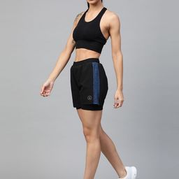 CHKOKKO Women Mid-Rise Sports Shorts-image-82