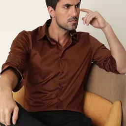 RARE RABBIT Men Holand Slim Fit Shirt-image-71