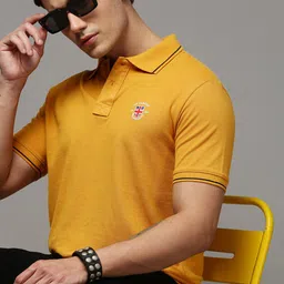 ONN Polo Collar Short Sleeves Pure Cotton T-shirt-image-34