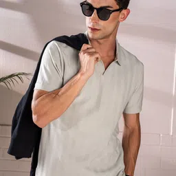 DAMENSCH Textured Polo Collar T-Shirt-image-75
