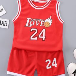 StyleCast x Revolte Boys Red & White Printed T-shirt with Shorts-picture-6