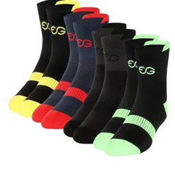 SuperGear Men Pack of 4 Patterned Above Ankle Length Cotton Cycling Socks-picture-14