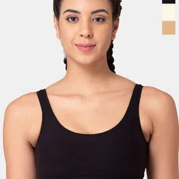 Tweens Pack Of 3 Full Coverage Cotton Workout Bra All Day Comfort-picture-16