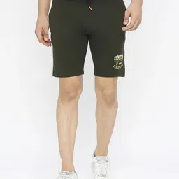 spykar Solid Men Green Basic Shorts-picture-35