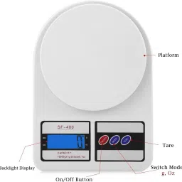 VBR's Group 10Kg x 1g Electronic Kitchen Scale With Fast Response Sensor For Kitchen Home Weighing Scale image 2