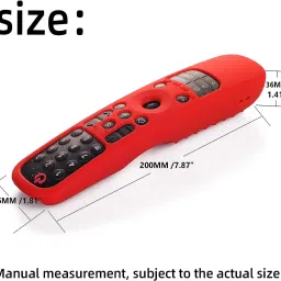 oboe Front & Back Case for LG AN-MR21GA Magic Remote (2021) Shockproof Cover with Loop image 3