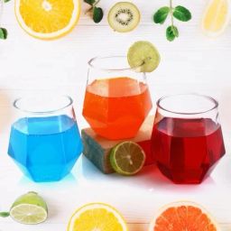 (Pack of 6) 5328_diamond_shape_glass_6pc Glass Set Water/Juice Glass-image-67