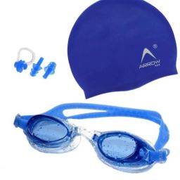 (silicone cap/Swimming Goggle/Earplugs/Noseplug) Swimming Kit-image-11