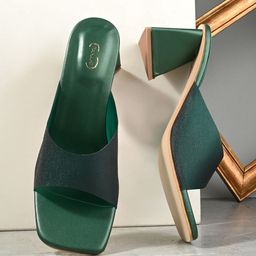 PANAHI Open Toe Block Heels-0