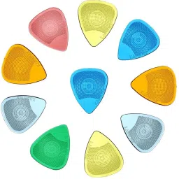 Guitar Picks with Hostile Grip in 0.58mm size in Mix Colors Guitar Pick-image-65