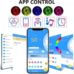 RADIYON 5M Smart RGBIC LED Strip with App Control Music Sync for Dynamic Lighting Effect image 2