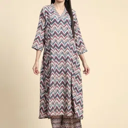 BAESD Printed V Neck Tunic & Palazzo Co-Ords-picture-26