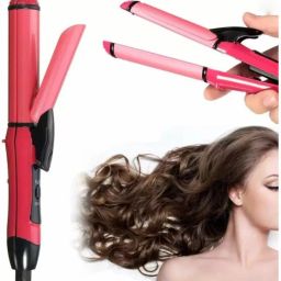 Mr Neat professional 2 in 1 hair straightener and curler for Women Hair Styler Curler with Ceramic Plate Hair Straightener-image-95