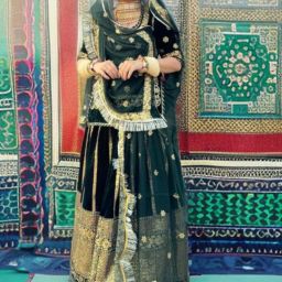 Embroidered Semi Stitched Rajputi Poshak-image-87