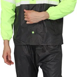 Colorblock Men Raincoat-image-58