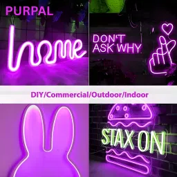 13.02 Feet NEON Light with 12V Adaptor LED Neon Strip Rope Lights, Flat Silicone Candle-image-42