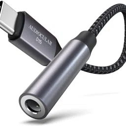 AUDIOCULAR Silver D15 ALC5686 Portable Type C to 3.5mm DAC Dongle, Connector, Mobile Audio Adapter Phone Converter-8