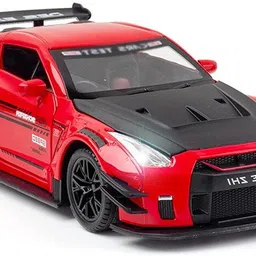 darvice 132 Diecast Metal Toy Car Model Nissan R35 Supra Light Sound Openable Door-picture-20