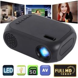 TOTAL Mini Led Home Theatre Projector with LCD Support Remote Controler HDMI AV SD USB (2000 lm) Portable Projector-image-61