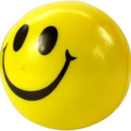 SMILE Face Squeeze Soft Ball, Kids Playing Small Ball (Yellow)- 7 cm-11