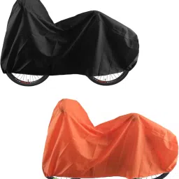Universal Black & orange Bicycle Cover Free Size-picture-12