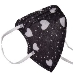 NOISH Certified N95 Heart Print kids mask Pack of 3 Cloth Mask-image-39