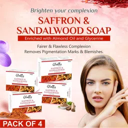 Globus naturals Set of 4 Brightening Saffron & Sandalwood Soap 100 g each-19