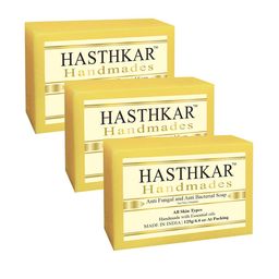 Hasthkar Set of 3 Handmade Anti Fungal & Anti Bacterial Soaps - 125 g Each-12