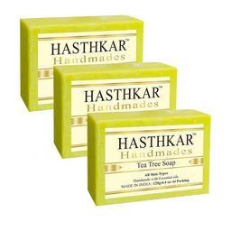 Hasthkar Set of 3 Handmades Tea Tree Soaps - 125 g Each-45