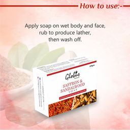 Globus naturals Set of 3 Brightening Saffron & Sandalwood Soap with Almond Oil 100 g each-70