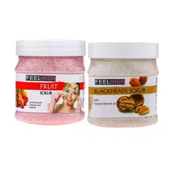 FEELHIGH Set of Blackheads & Fruit Face Scrub - 500 ml Each-48