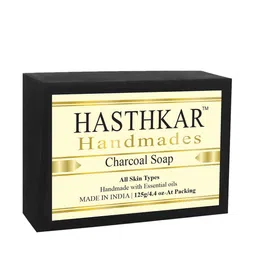 Hasthkar Set of 3 Handmade Charcoal Soaps for All Skin Types - 125 g Each image 2
