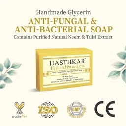 Hasthkar Set of 3 Handmade Anti Fungal & Anti Bacterial Soaps - 125 g Each image 2