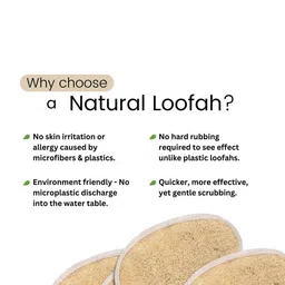 CareDone Set Of 2 Natural Bath Loofah Scrubber image 3