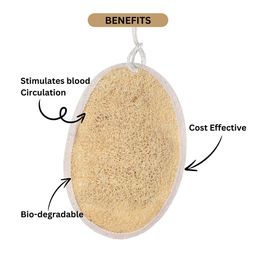 CareDone Set Of 2 Natural Bath Loofah Scrubber image 4