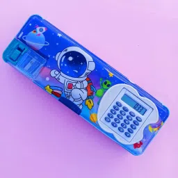 Multipurpose Space Printed Calculator Geometry Box, Random Design Geometry Box-24