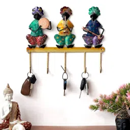 Musician Multicolour Iron Key Holder by Craft Tree-picture-36