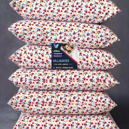 LUXURY Polyester Fibre Abstract Sleeping Pillow Pack of 6-image-22