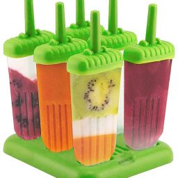 Ice Candy Mould for Children Adults Set of 6 Pcs Home Made Reusable Popsicle Multicolor Plastic Ice Cube Tray-image-46