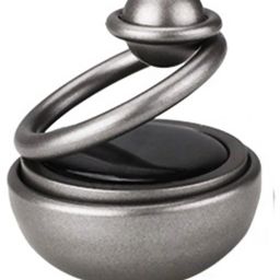 Car Dashboard Auto Rotation Double Ring Solar Air Freshener Silver Diffuser Set-image-49
